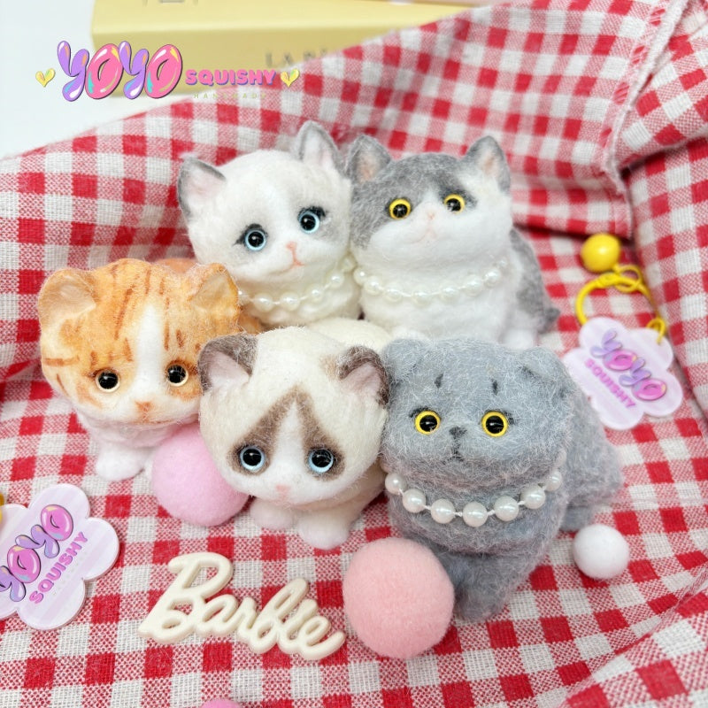 Flocked Little Cute Cat Taba Squishy Toy – yoyosquishy