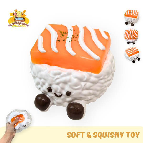Salmon Sushi Taba Squishy Toy
