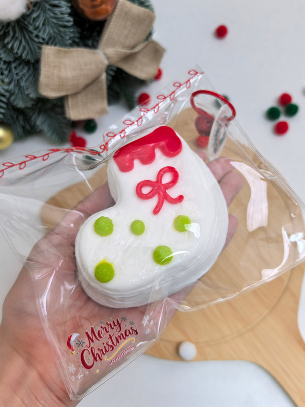 White Socks Taba Squishy Toy