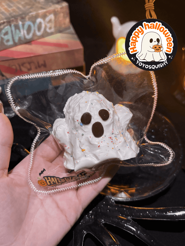 Halloween Glow-in-the-Dark Ghost Taba Squishy