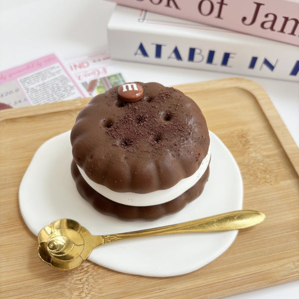 Jouet Squishy Taba Biscuit Sandwich Au Chocolat