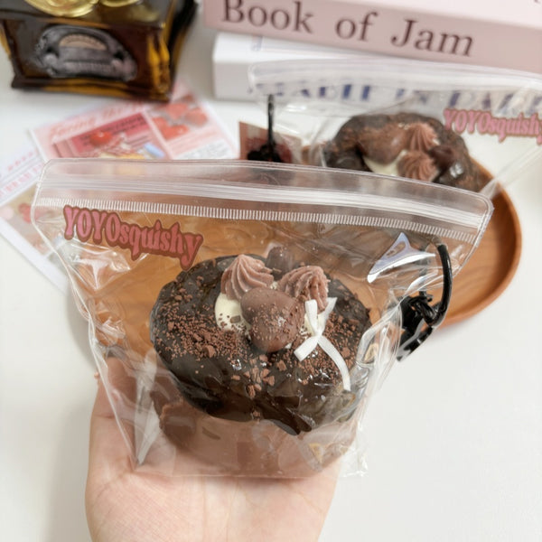 Chocolate Cake Taba Squishy Toy