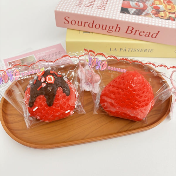 Big Strawberry Taba Squishy Toy