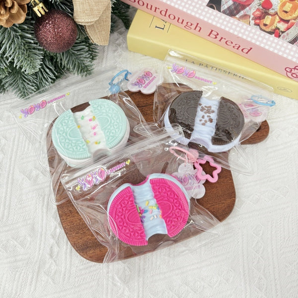 Stretchy Cream Sandwich Cookies Squishy Toy