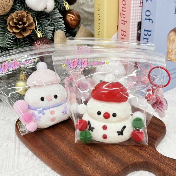 Muñeco de nieve navideño Taba Squishy