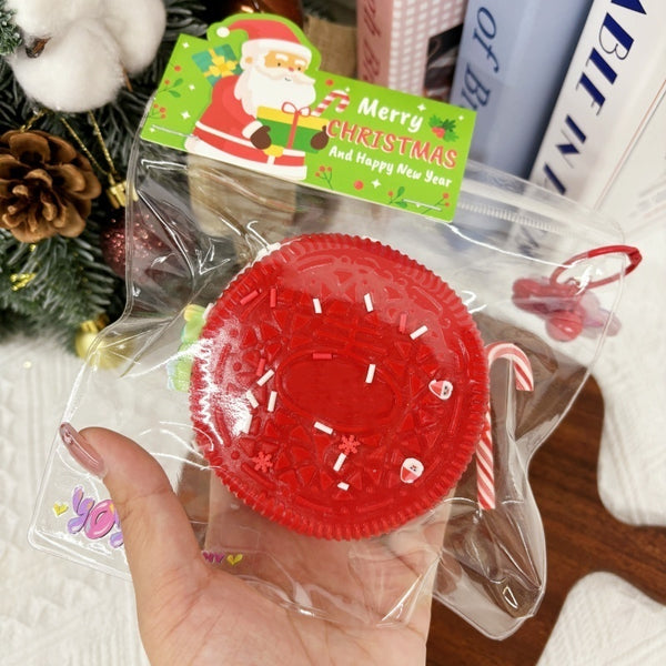 Christmas Cream Sandwich Cookies Taba Squishy Toy