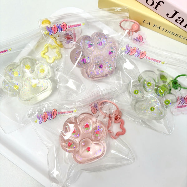 Fruit Clear Cat Paw Taba Squishy Toy