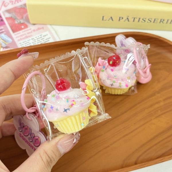 Mini Cherry Cupcake Taba Squishy Toy