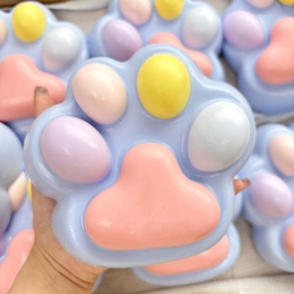 650g Huge Colorful Cat Paw Taba Squishy Toy