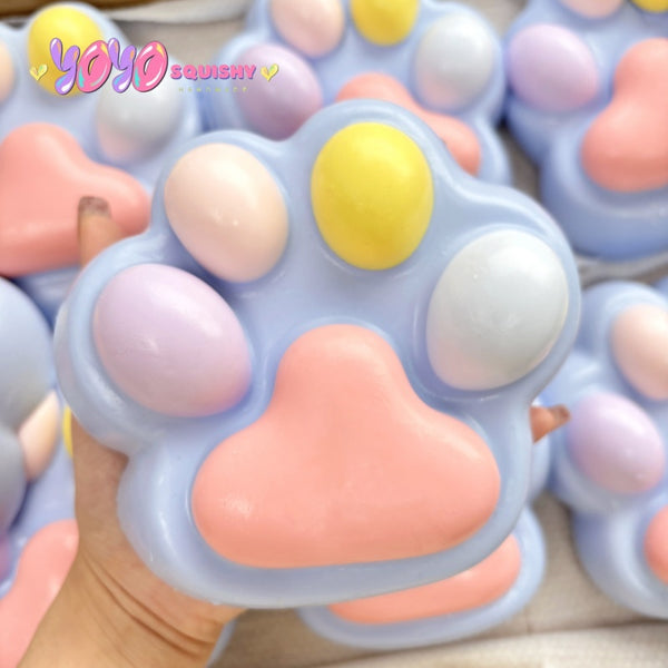 650g Huge Colorful Cat Paw Taba Squishy Toy