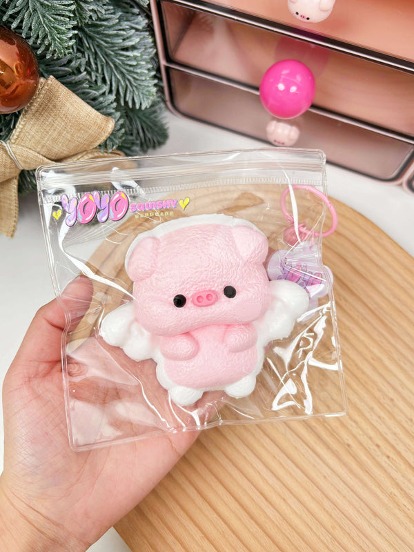 Angel Piggy Taba Squishy Toy