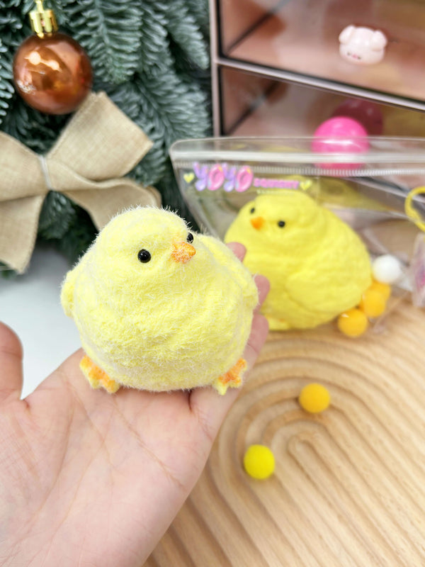 Chicken Taba Squishy Toy (Flocked and non-flocked)