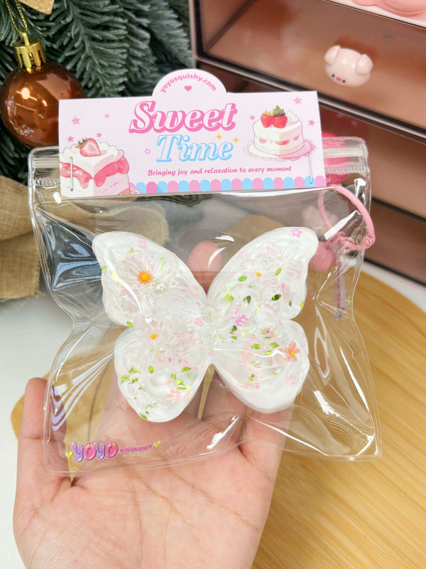 Clear Butterfly Taba Squishy Toy