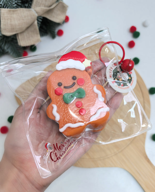 Christmas Gingerbread Man Taba Squishy Toy