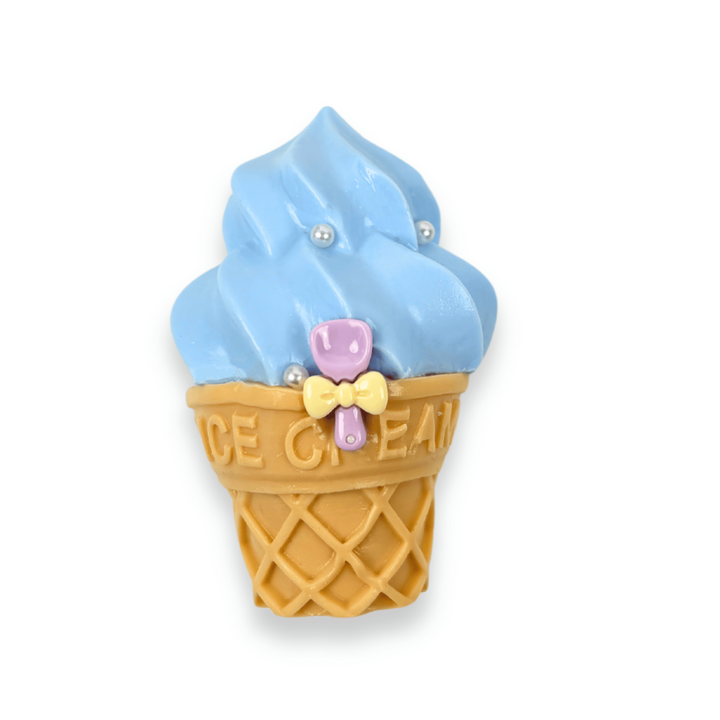 BLUE Ice Cream Keychain Taba Squishy Toy