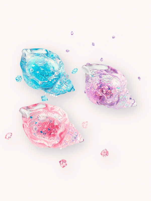 Yoyosquishy-Clear Glitter Gel Seashell Squishy Toy