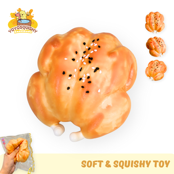 YOYOSQUISHY Thanksgiving Turkey Soft Muddy Texture Taba Squishy Toy