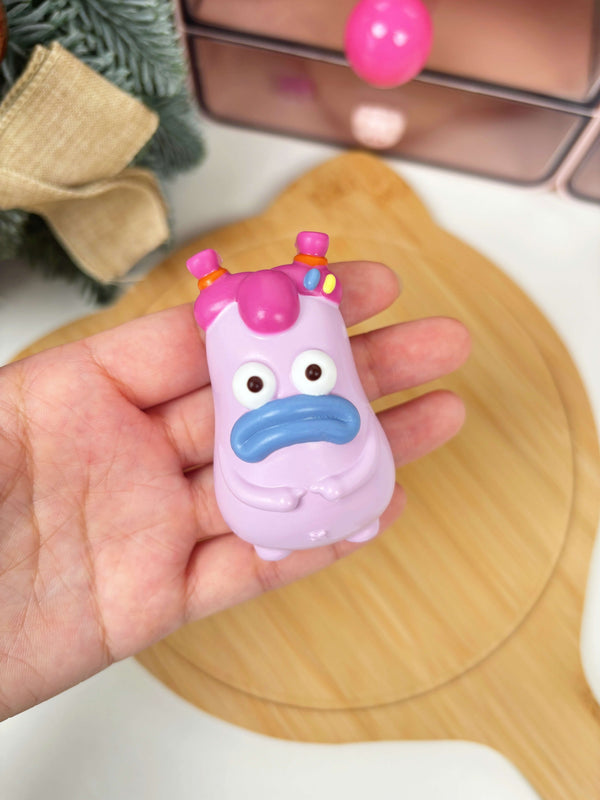 Purple Bunhead Girl Taba Squishy Toy