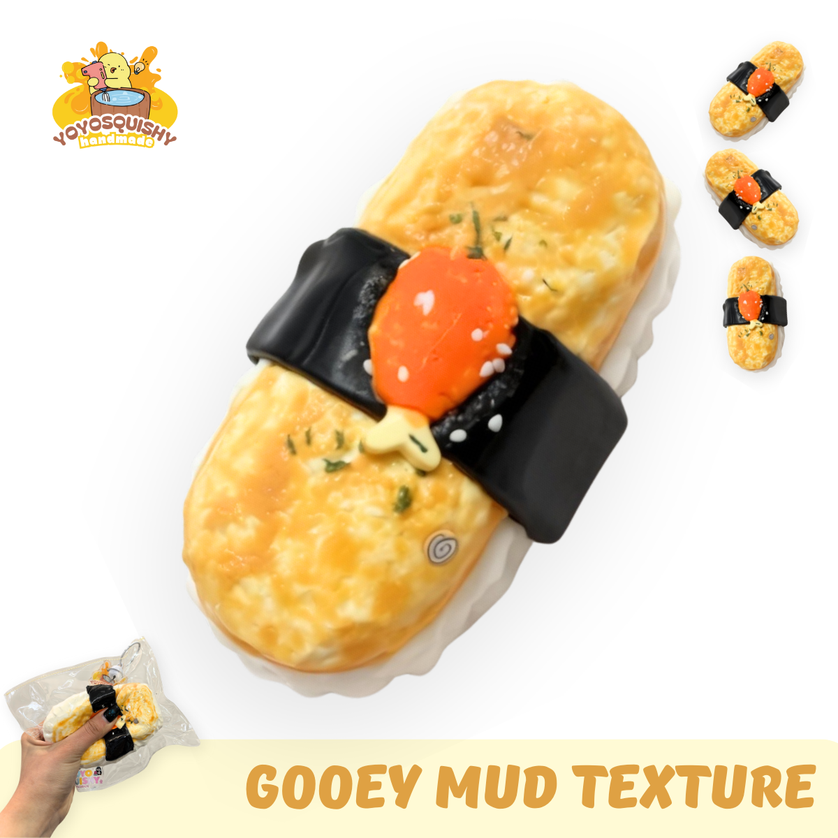 Taaba Texture YOYOSQUISHY Fried Chicken Drumstick Finger Bun Gooey Mud Texture Taba ...