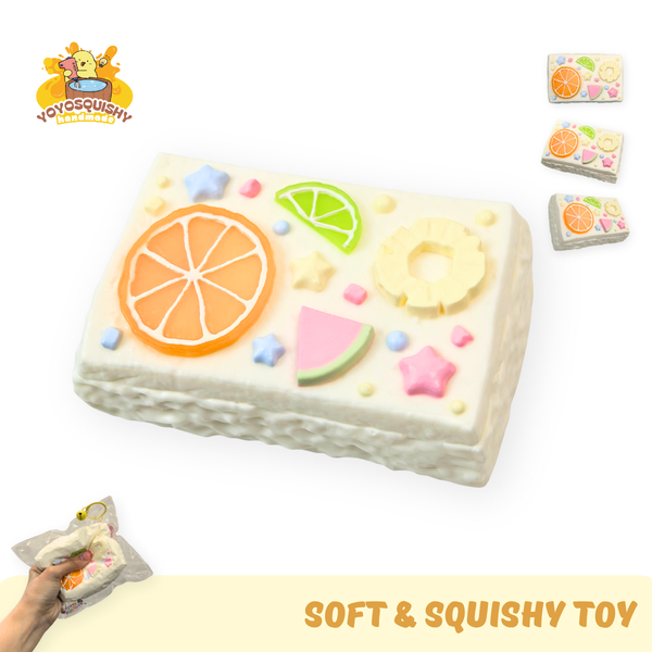 YOYOSQUISHY Fruit Brick Soft Muddy Texture Taba Squishy Toy