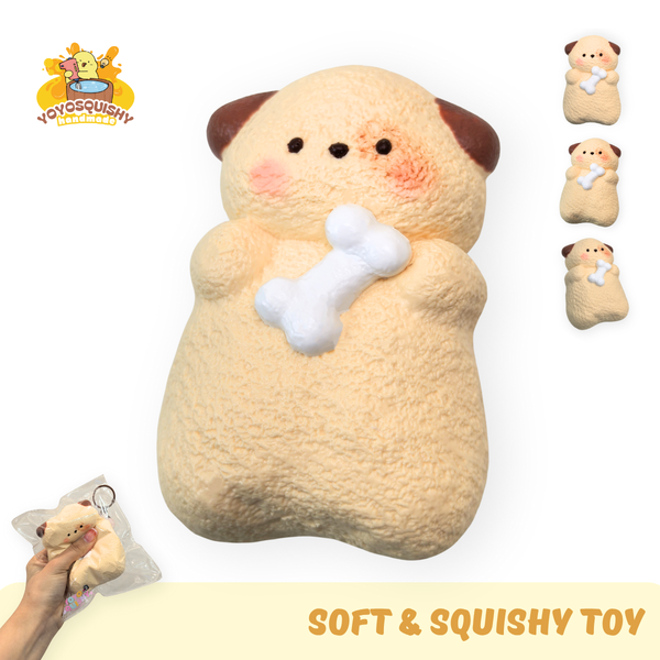 YOYOSQUISHY Hugging Puppy Soft Muddy Texture Taba Squishy Toy