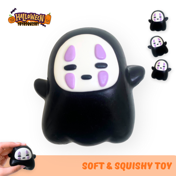 Halloween Black Ghost Soft Muddy Texture Taba Squishy