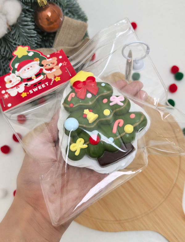 Christmas Tree Cookie Taba Squishy Toy