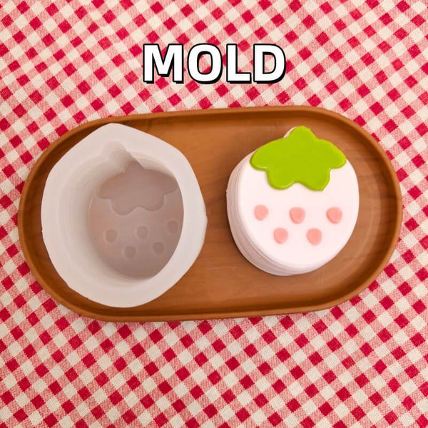 yoyosquishy-Big Pink Strawberry Taba Squishy Toy Mold