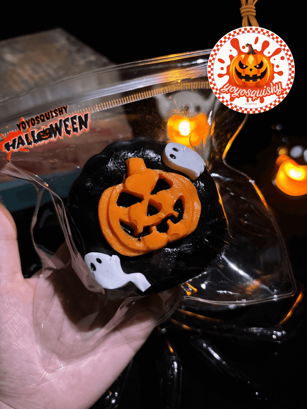 Halloween Pumpkin Ghost Cookie Taba Squishy