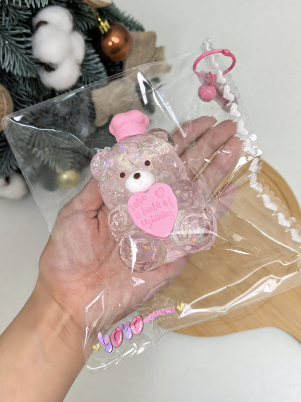 Clear Chef Bear Taba Squishy Toy