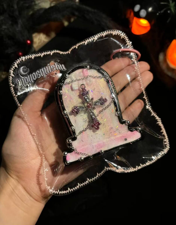 Aurora Pink Tombstone Taba Squishy Toy
