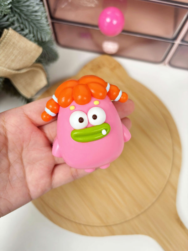 Orange Braids Girl Taba Squishy Toy