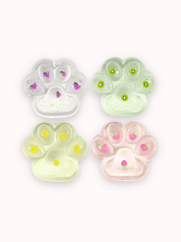 90g Fruit Clear Cat Paw Taba Squishy Toy