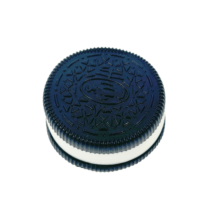 BLACK Large Cream Sandwich Cookies Taba Squishy Toy