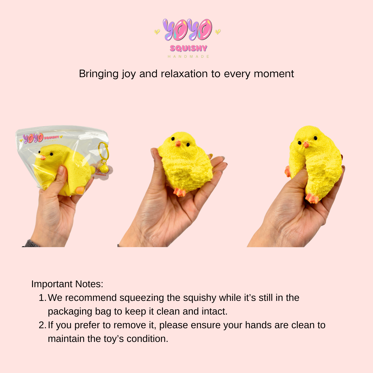 Funlocked Toy Chicken Taba Squishy Toy (Flocked and non-flocked) – yoyosquishy