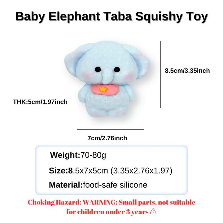 Baby Elephant Taba Squishy Toy