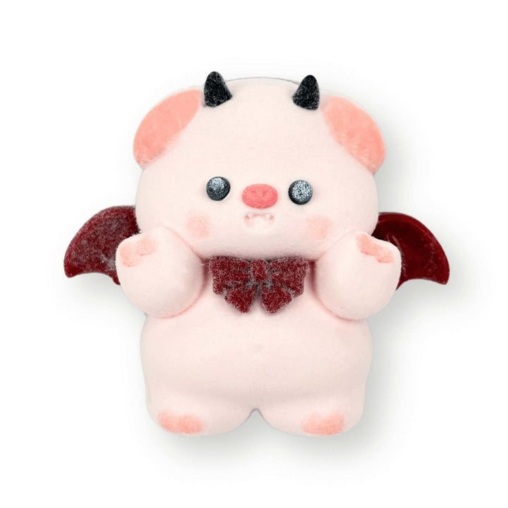 Flocked Devil Pig Taba Squishy Toy