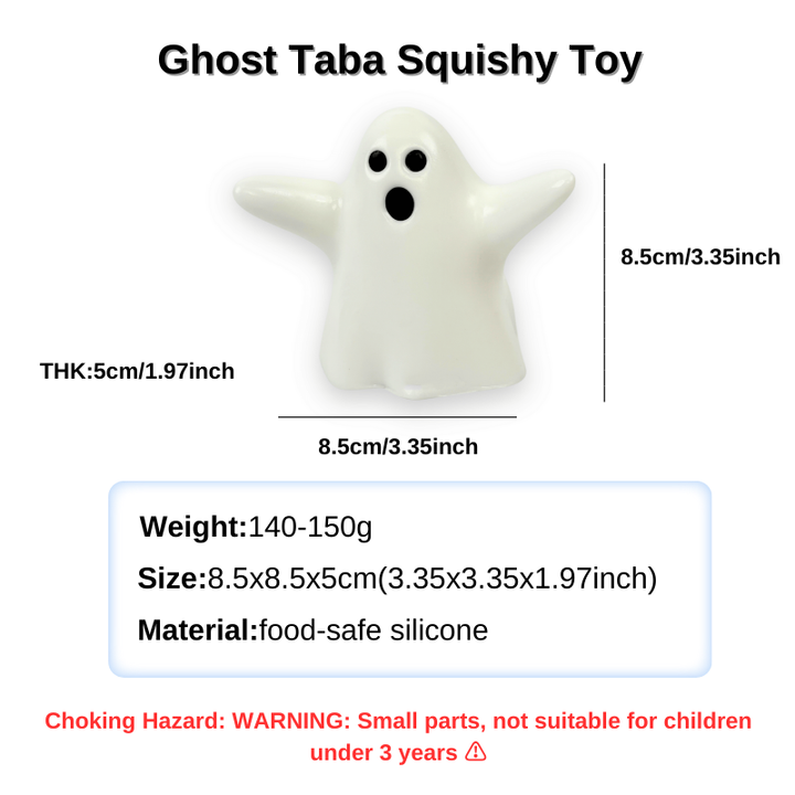 Ghost Taba Squishy Toy