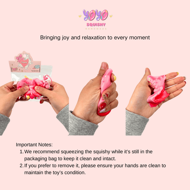 Pink Bow Squishy Toy