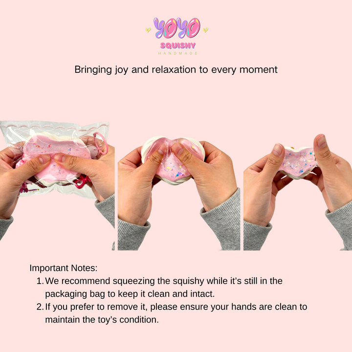 Heart Candy Dessert Squishy Toy