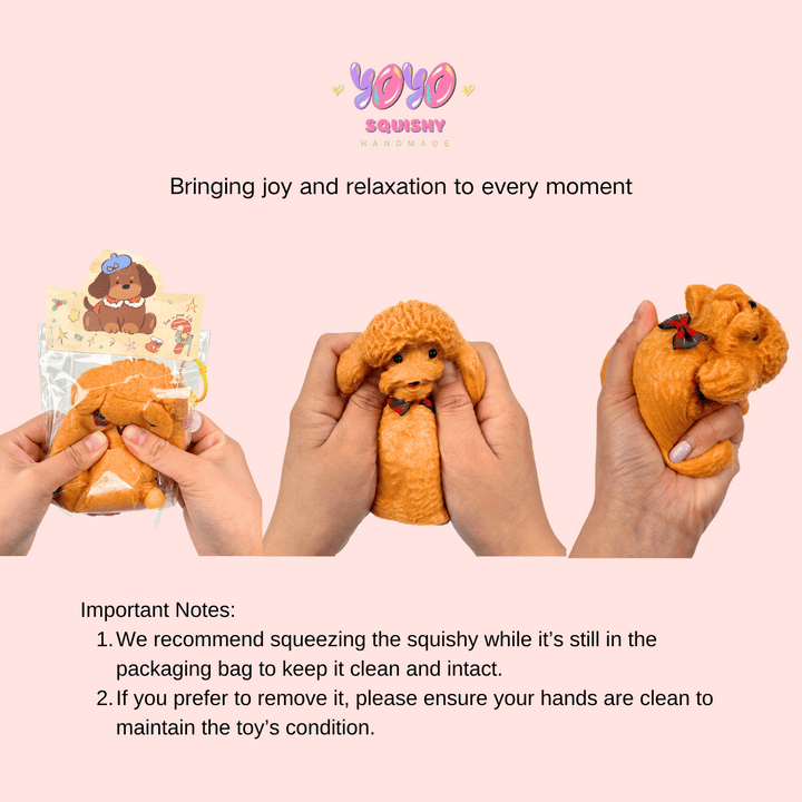 Poodle Dog Squishy Toy