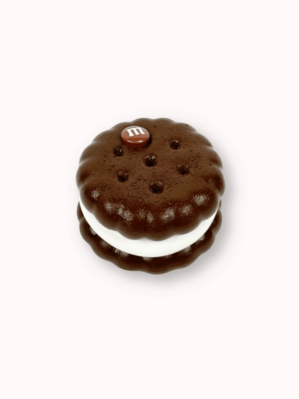 Chocolate Sandwich Cookie Taba Squishy Toy