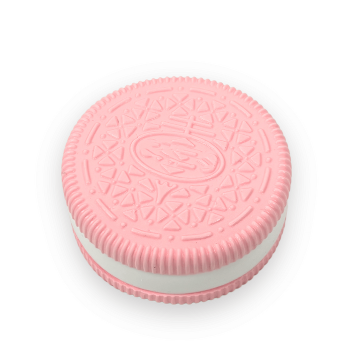 PINK Large Cream Sandwich Cookies Taba Squishy Toy