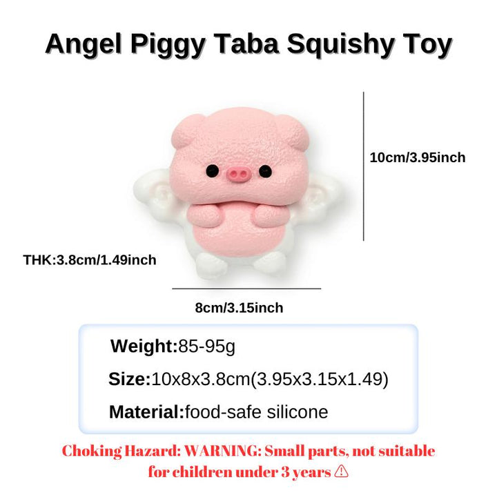 Angel Piggy Taba Squishy Toy