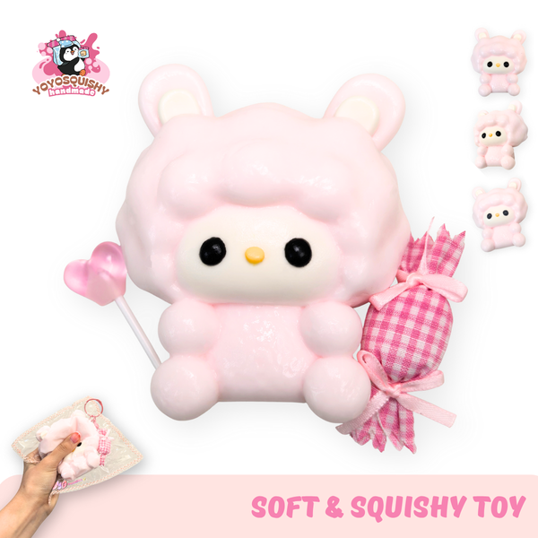 YOYOSQUISHY Candy Lamb Soft Muddy Texture Taba Squishy Toy