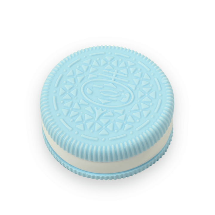 BLUE Large Cream Sandwich Cookies Taba Squishy Toy