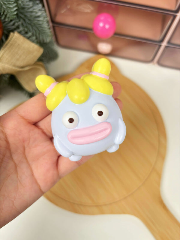 Yellow Bunhead Girl Taba Squishy Toy
