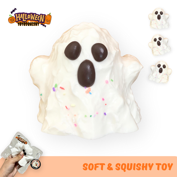 Halloween Glow-in-the-Dark Ghost Soft Muddy Texture Taba Squishy