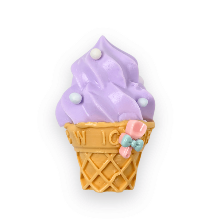 PURPLE Ice Cream Keychain Taba Squishy Toy