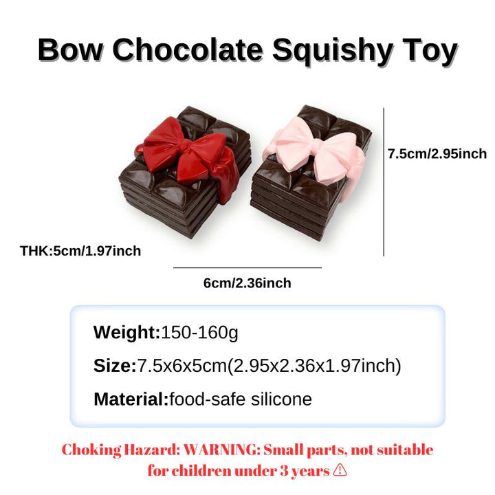 yoyosquishy-Bow Chocolate Squishy Toy